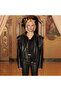 Keinxdesa Black Unisex Oversize Leather Jacket - 8