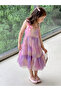 Girls All-Over Print Sleeveless Ruffled Dress - 4