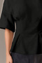 Women's Basic T-Shirt Comfortable Fit Pleated Detail Casual Stylish Blouse - 5