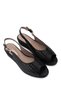 Women's Genuine Leather Black Comfort Shoes - 3