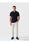 Esvab • Modern & Distinctive Devrik Roba Collar Combed Cotton Men's T-Shirt - 2