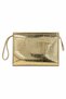 Gold Croco Women's Portfolio Bag – Stylish Design, Daily & Evening Use Clutch - 3