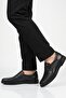 Black Genuine Leather Men's Casual Shoes