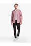 Burgundy Oxford Slim Fit Easy-Iron Shirt 50325365-Vr014 - 4
