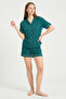 Clara Dreams Women's Pajama Set with Bamboo Buttons and Short Sleeves - 7