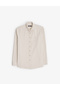 Beige Oxford Slim Fit Easy-Iron Shirt 50325365-Vr011 - 6