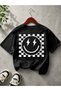 Set of 3 Crew Neck 100% Cotton Printed Short Sleeve Children's and Teenagers' T-Shirts - 3