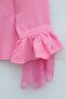Cupra Ayrobin Shirt with Tie Collar, Guipure Lace and Flounced Sleeves - Pink - 6