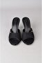 Seç S57 Heelled Women's Slippers (Heel Height:9Cm) Black - 3