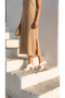 Cross-Strapped Side Buckle Leather High Heeled Ankle Buckle Women's Summer Sandals - 2