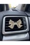 Zircon Stone Lace Bow Car Interior Air Conditioning Grille Ornament – Gold Color Crystal Auto Accessory