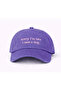 ''Sorry I'M Late, I Saw a Dog'' Embroidered Washable Hat / Dog Embroidered Baseball Cap