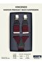 Ars Vincenzo Premium 3 Color Y-Back Luxury Pants Hanger - Leather Detail - 3 Clips (1 Year Warranty)