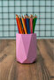 CONCRETE OFFICE SET PEN HOLDER CUP HOLD NOTEBOOK HOLDER Paper Clip Holder Business Card Holder - 3