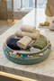 Decorative Seashell Bathroom Organizer Bowl – Multi-Purpose Countertop Organizer, Towel Holder, Cosmetics and Accessories Organizer