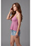 Women's Stretchy Ribbed Knit Strap Blouse - 2