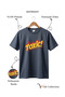 Unisex Toxic Written Flame Pattern Graphic Printed 100% Cotton Regular Fit T-Shirt