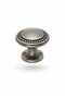 968.18 Antique Silver Drawer Cabinet Knob Set of 5 – Vintage Metal Furniture Handle – Compatible with Kitchen, Bathroom, Wardrobe - 2