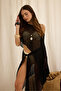 Vieste Asymmetrical Slim Black Knitwear Crop - 4