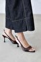 Diana Women's Heeled Satin Sandals Brown