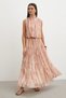 Nude Tone Batik Maxi Skirt - 2