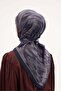 Velora Scarf Watercolor Pattern Dark Navy Blue 90X90 - 4