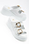 D0740 Daily Orthopedic Women's Genuine Leather Wedge Heeled Slippers - 2
