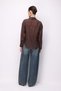 4846 Women's Waist-Fitted Lightly Transparent Basic Shirt Brown - 7