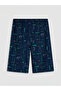 Lacivert Bas Printed Cake Children's Pajama Shorts 2-Pack from Güli̇s Gi̇yi̇m - 3
