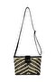 Women's Straw Weave Patterned Black Women's Shoulder and Crossbody Bag - 3