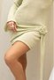 Laren Rose Detail Green Mini Knitwear Dress - 8