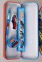 X Dekomus Licensed Hotwheels Special Design 5-Piece Stationery Set Metal Pencil Case, Ruler, Pencil - 8