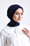Plain Stitched Cheesecloth - Women's Headscarf |   Embroidery Writing Flat India 100X100 cm