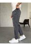 Men's Boyfriend Fit Ripped Detailed Paint Effect Faded Premium Jean Denim Trousers - 2