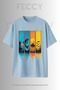 Premium Printed Hunter Theme Unisex Oversize Women's T-Shirt Men's T-Shirt Cotton Oversize T-Shirt