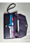 Genuine Leather Purple Women's Portfolio Wallet with Phone Compartment and Card Holder Drc56 - 6