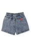 Girl's Figure Embroidered Blue Denim Shorts Skirt 2-8 Years Blue - 2