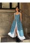 Design Victorian Countryside Dress Women's Turquoise - 2