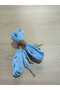 Bsg Design |   Baby Blue Plain Satin Fabric Shoelaces - 90 cm Handmade with Metal Tips - 2
