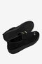 Women's Black Comfortable Fit Stone Detailed Lace-Up Loafer - 5