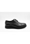 Men's Black Genuine Leather Laced Classic Casual Shoes 0505