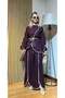 Riva Linen Summer Set Contrast Piping Tie-Up Blouse & Wide-Leg Trousers Hijab Compatible Comfortable Comfortable - 2