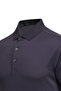 Men's Polo Collar Corn Cotton Short Sleeve Buttoned Kagi Purple T-Shirt Classic Fit - 5312 - 5