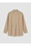 Lcw Everyday Beige Textured Gathered Women's Shirt Tunic - 6