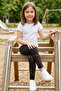 Patterned Children's Tights - Glittery Heart Patterned Girls' Tights - Soft, Stretchy, Comfortable, Cotton, Anti-Sweat - 5
