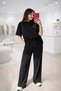 Morena Osho Fabric Women's Relaxed Fit Two-Piece Set Casual T-Shirt & Elastic Waist Wide-Leg Pants Daily Stylish Set - 3