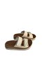 Beige Velcro Sole Embroidered Soft Orthopedic Daily Slippers - 4