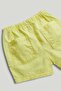 Yellow Poplin Shorts - 3