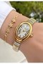 Women's Wristwatch Steel Cord Gold Silver Color Gift Bracelet Hms454C4 - 3