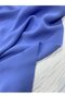 Blue Crepe Fabric Draped - 4